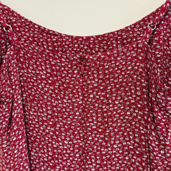 Brandy Melville Red Floral Mini Dress - OS/XS - Picture 5 of 9